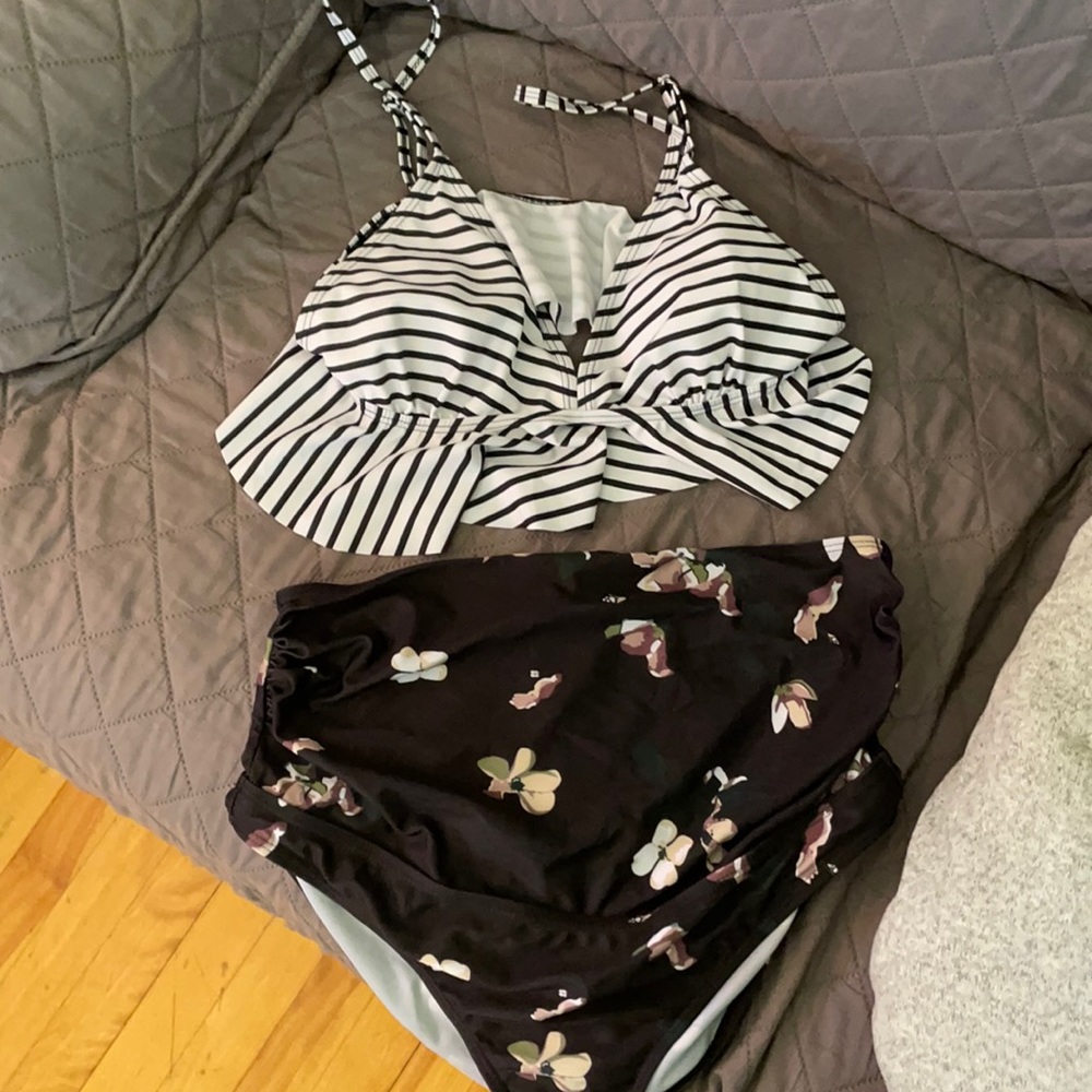 Maternity two piece bathing suit